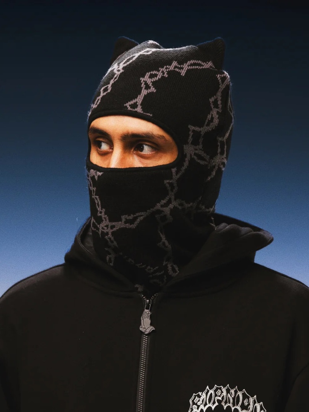 Ripndip kitty ear wired Balaclava